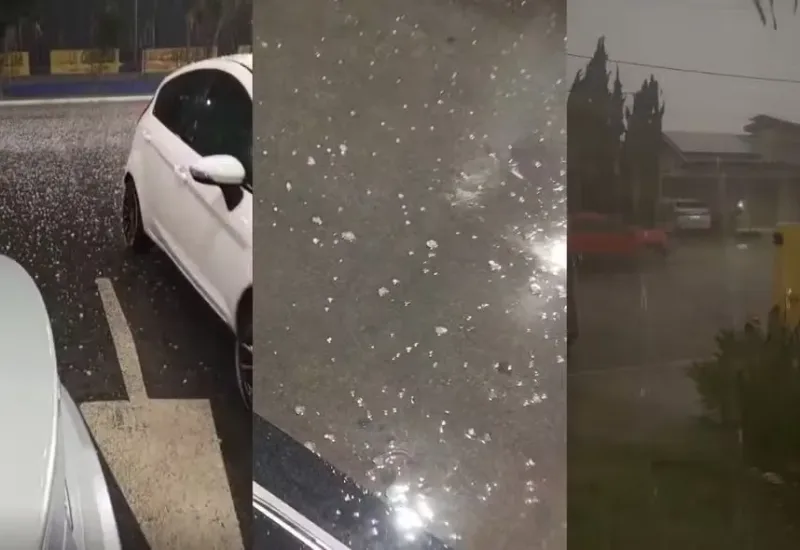 chuva de granizo surpreende moradores de cidade do sudoeste da Bahia