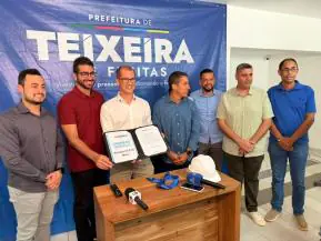 Retorno dos voos comerciais a Teixeira: Dr. Marcelo Belitardo assina ordem de serviço para execução de reforma no Aeroporto 9 de Maio